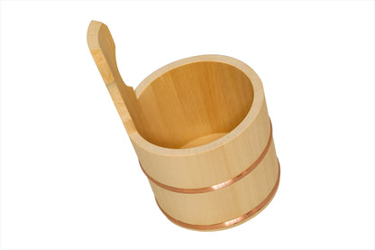 Hinoki Bath Bucket with Handle