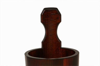 Kiso Bath Bucket with Handle Lacquer Finish