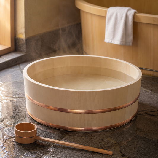 Japanese Sawara Bathing Basin - Large
