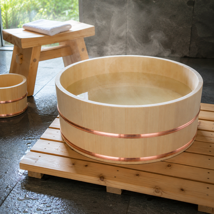 Japanese Sawara Bathing Basin - Extra Large